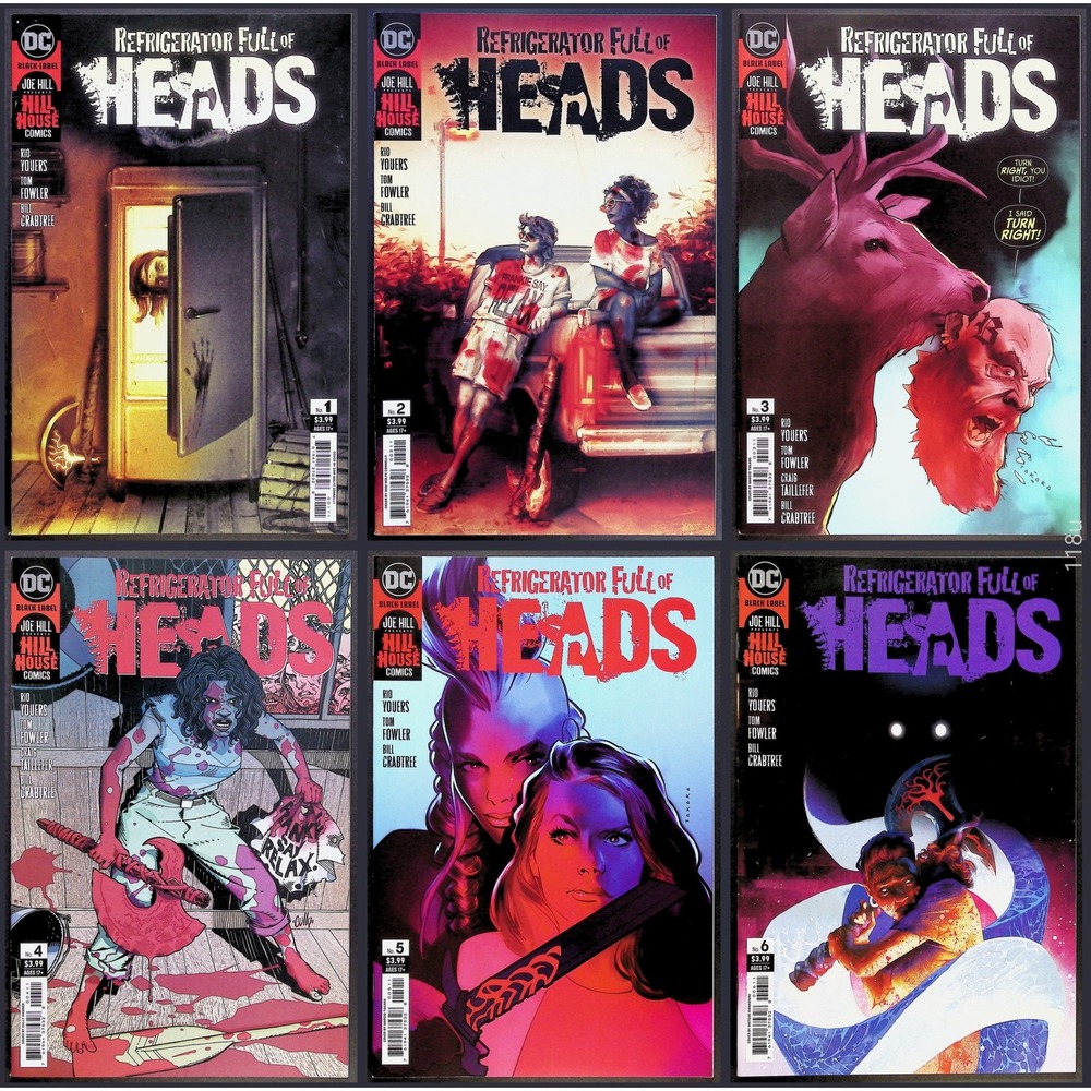 DC Comics Comic Lot Refrigerator‎ Full of Heads #1-6 Horror Joe Hill House